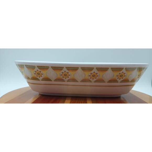 MCM NORITAKE PROGRESSION SUNGLOW OVAL SERVING BOWL  9042 Yellow - Picture 3 of 6